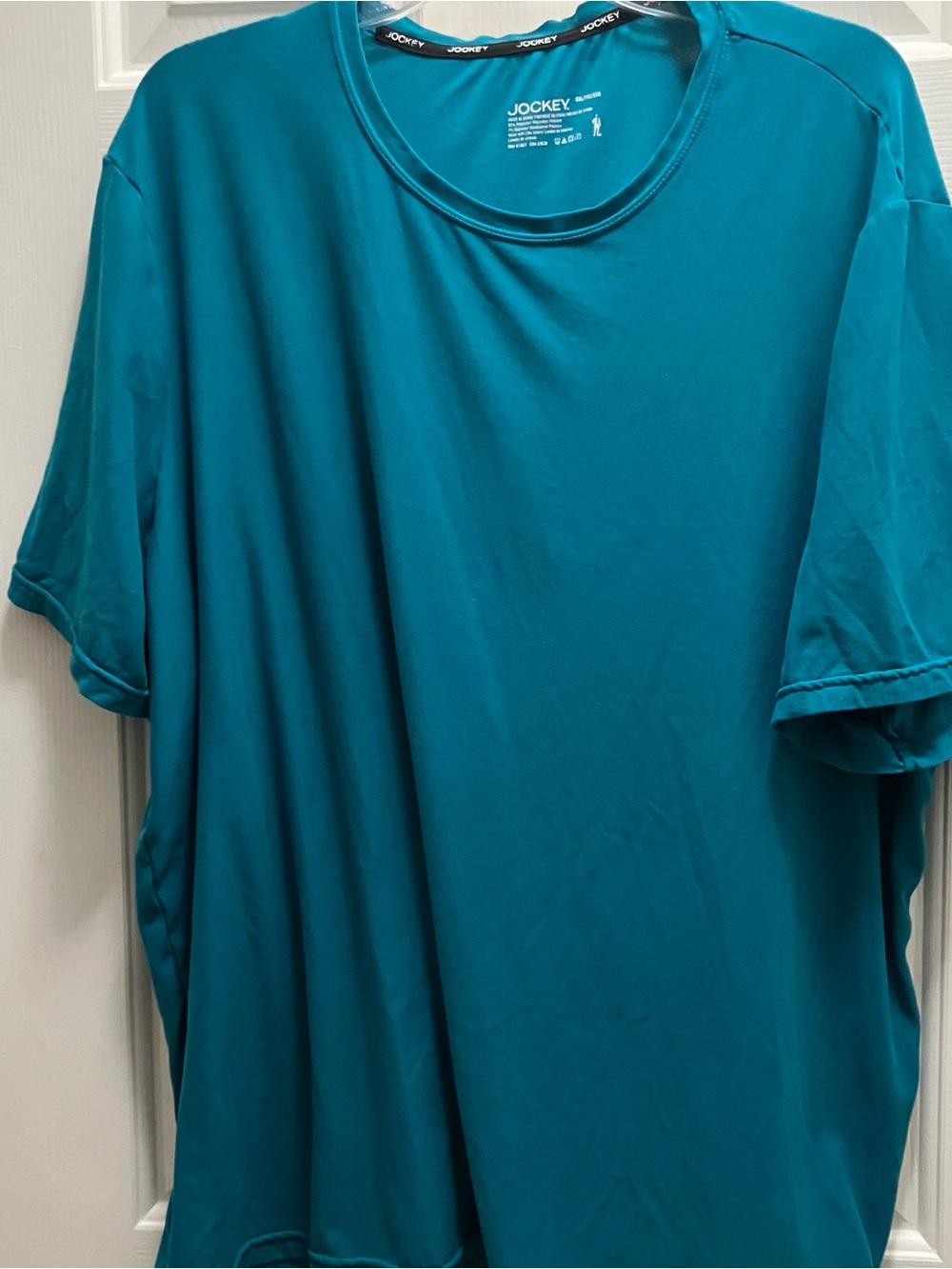 teal Jockey short-sleeve athletic performance t-shirt XXL